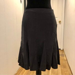 Flirty Black Silk Skater Skirt Gap Sz. 2